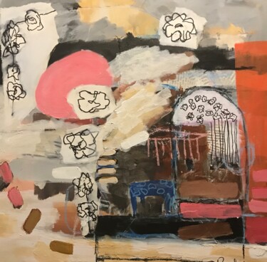 绘画 标题为“Mon jardin!” 由Johanne Proulx, 原创艺术品, 丙烯