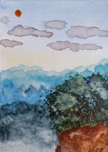 Photography titled "Fog mountains" by Irina Ten, Original Artwork, Digital Photography