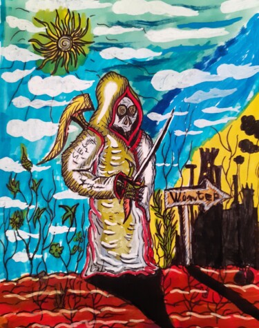 Seasons Don't Fear The Reaper Dibujo titulada "Seasons Don't Fear…" por Amazeigh Bouzékri, Obra de arte original, Tinta