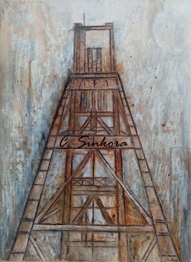 Peinture intitulée "Retour aux sources" par Christine Cinq, Œuvre d'art originale, Acrylique