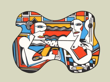 Andrographie N° 22173 Drawing titled "Andrographie N° 221…" by Lucien Ségura, Original Artwork, Marker