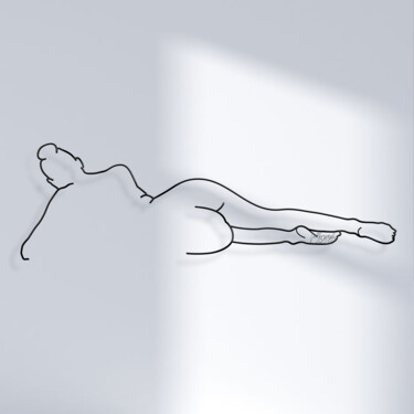 Sculptuur getiteld "Distensione" door Giancarlo Morandi, Origineel Kunstwerk, Draad