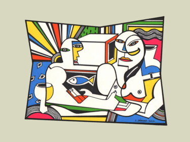 Andrographie N° 17462 Drawing titled "Andrographie N° 174…" by Lucien Ségura, Original Artwork, Marker