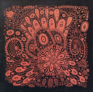 Surreal Pattern n.19 Peinture intitulée "Surreal Pattern n.19" par Veronika Demenko, Œuvre d'art originale, Acrylique