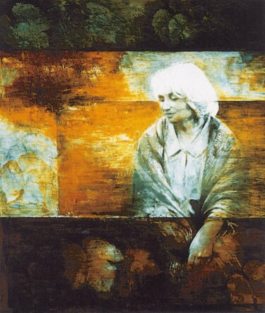 Peinture intitulée "le Portrait de ma M…" par Nana Plamadeala-Kiritchenko, Œuvre d'art originale, Huile