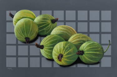 Gooseberry Parade Peinture intitulée "Gooseberry Parade" par Dietrich Moravec, Œuvre d'art originale, Acrylique Monté sur Panneau de bois