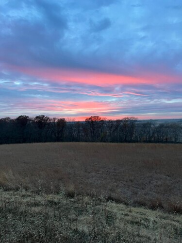Photography titled "Field at Sunset" by Peter Malmberg, Original Artwork, Digital Photography