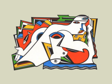 Andrographie N° 36922 图画 标题为“Andrographie N° 369…” 由Lucien Ségura, 原创艺术品, 标记