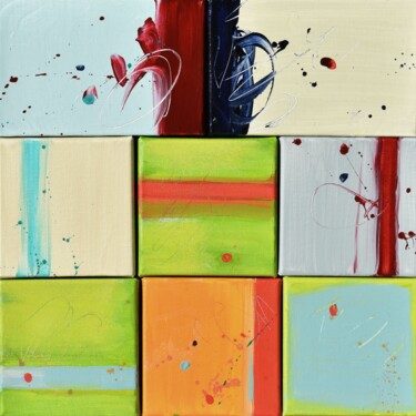 Colors of Rebirth Painting titled "Colors of Rebirth" by Cynthia Ligeros, Original Artwork, Acrylic Mounted on Wood Stretcher frame