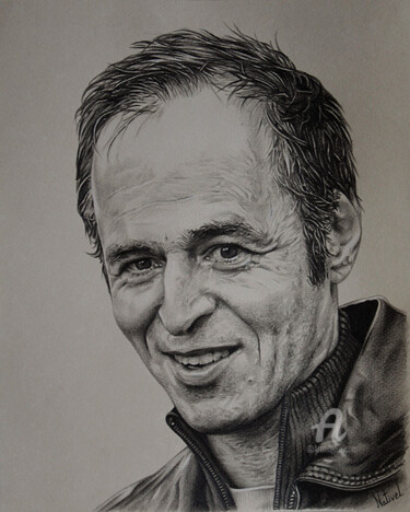 Dessin intitulée "Portrait de Jean-Ja…" par Aurélie Nativel, Œuvre d'art originale, Crayon