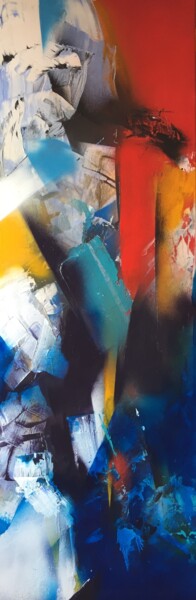 Malerei mit dem Titel "Cristaux" von Patricia Vimard, Original-Kunstwerk, Acryl