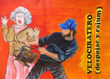 绘画 标题为“VELOCIRATERO” 由Lazaro Hurtado, 原创艺术品, 丙烯