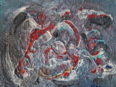 Schilderij getiteld "Minor Incursion" door Andrew Walaszek, Origineel Kunstwerk, Acryl Gemonteerd op Andere stijve panelen