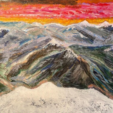 Dawn at Ben Nevis Arête 绘画 标题为“Dawn at Ben Nevis A…” 由Davina Dugnas, 原创艺术品, 丙烯