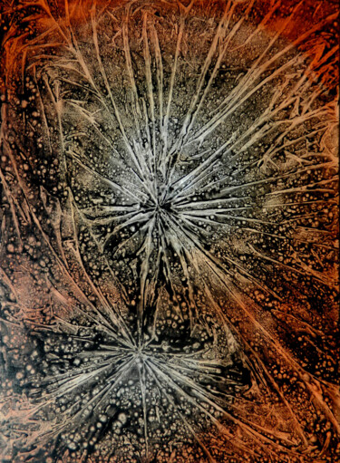 Painting titled "Magnetic field" by Sorin Niculae Lazar, Original Artwork, Acrylic Mounted on Wood Stretcher frame