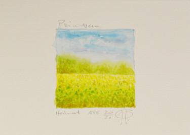 Malerei mit dem Titel "Serie Heimat Primav…" von Pasqualino Palmieri (PP Pascal), Original-Kunstwerk, Aquarell