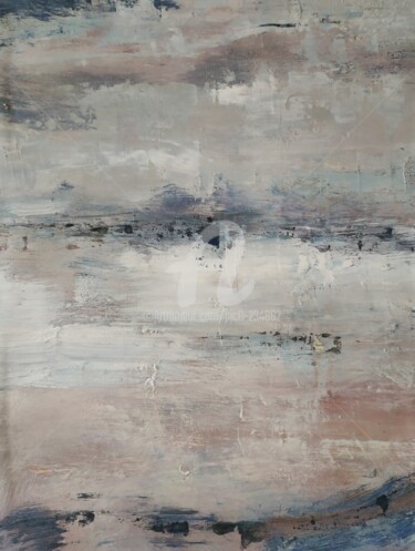 Peinture intitulée "Sables roses" par Pjc, Œuvre d'art originale, Huile Monté sur Carton