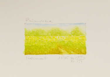 Malerei mit dem Titel "Serie Heimat Primav…" von Pasqualino Palmieri (PP Pascal), Original-Kunstwerk, Aquarell