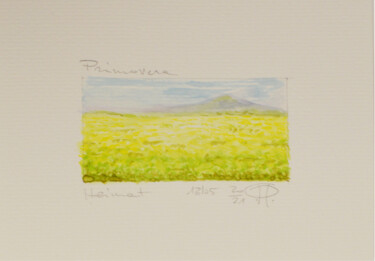 Malerei mit dem Titel "Serie Heimat Primav…" von Pasqualino Palmieri (PP Pascal), Original-Kunstwerk, Aquarell