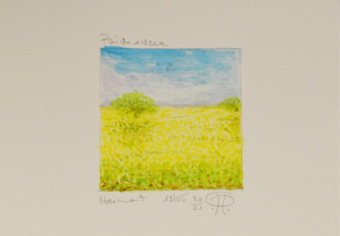 Malerei mit dem Titel "Serie Heimat Primav…" von Pasqualino Palmieri (PP Pascal), Original-Kunstwerk, Aquarell
