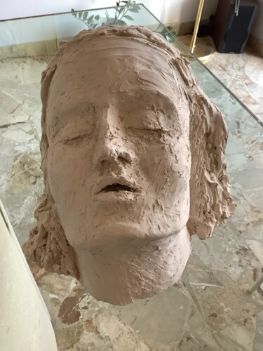Sculptuur getiteld "Ligeia" door Valentina Majer, Origineel Kunstwerk, Klei