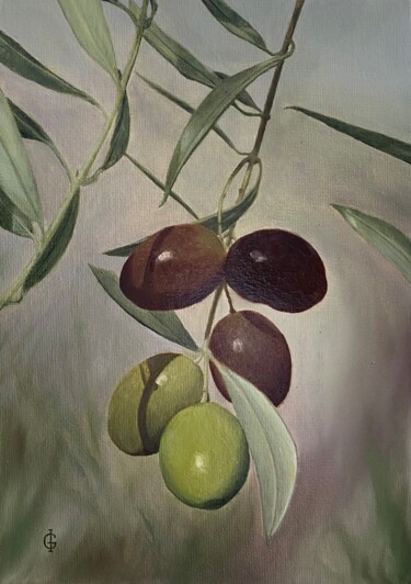 Painting titled "Taste of Tuscany" by Ieva Graudina (IGraudinaArt), Original Artwork, Oil