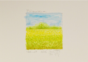 Malerei mit dem Titel "Serie Heimat Primav…" von Pasqualino Palmieri (PP Pascal), Original-Kunstwerk, Aquarell