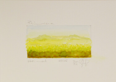 Malerei mit dem Titel "Serie Heimat Primav…" von Pasqualino Palmieri (PP Pascal), Original-Kunstwerk, Aquarell