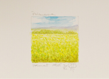 Malerei mit dem Titel "Serie Heimat Primav…" von Pasqualino Palmieri (PP Pascal), Original-Kunstwerk, Aquarell