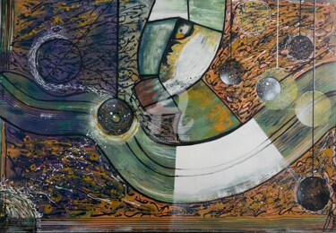 Peinture intitulée "VISIONS" par Laila Gauthier (LAILABAGAU), Œuvre d'art originale, Acrylique