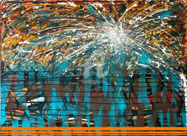 Peinture intitulée "PRISON2" par Laila Gauthier (LAILABAGAU), Œuvre d'art originale, Acrylique Monté sur Châssis en bois