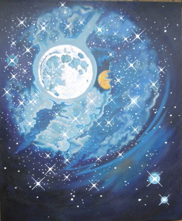绘画 标题为“Nuit étoilée” 由Dominique Gutmann, 原创艺术品, 丙烯