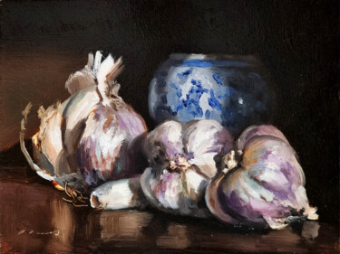 Peinture intitulée "Aulx" par Pascal Giroud, Œuvre d'art originale, Huile