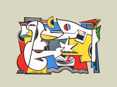 Andrographie N° 26729 Drawing titled "Andrographie N° 267…" by Lucien Ségura, Original Artwork, Marker