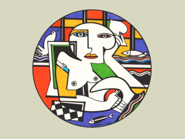 Andrographie N° 31372 图画 标题为“Andrographie N° 313…” 由Lucien Ségura, 原创艺术品, 标记