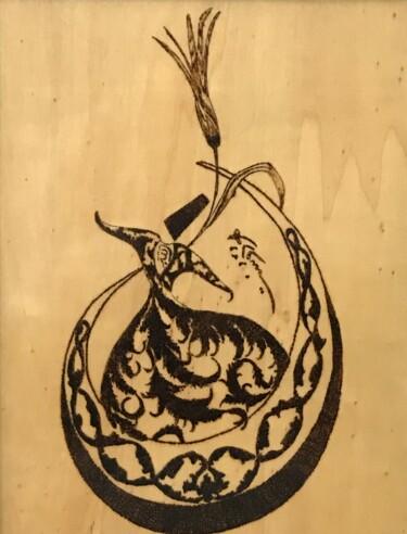 绘画 标题为“Semazen” 由Hatice Özbayrak, 原创艺术品, 木