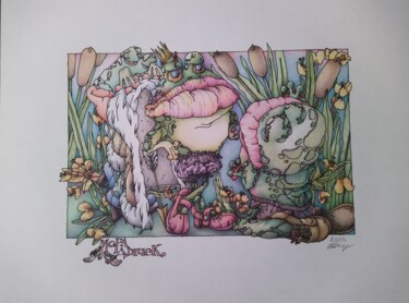 Don't be born beautiful, but be born happy. 图画 标题为“Don't be born beaut…” 由Marina Dychek, 原创艺术品, 铅笔