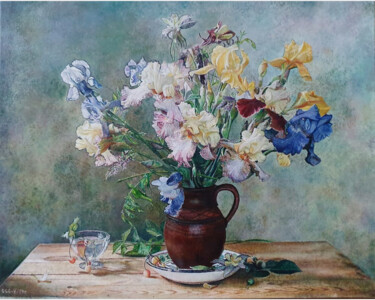 Breath of summer Peinture intitulée "Breath of summer" par Sergey Suslov, Œuvre d'art originale, Huile Monté sur Châssis en bois