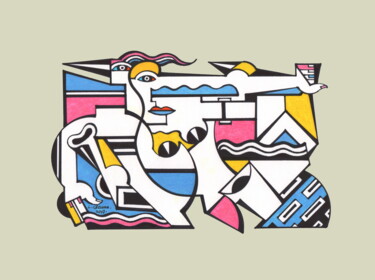 Andrographie N° 67524 图画 标题为“Andrographie N° 675…” 由Lucien Ségura, 原创艺术品, 标记