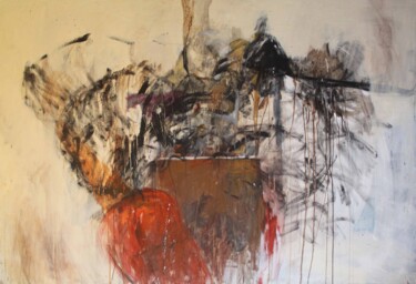 Malerei mit dem Titel "The Draft" von Johnny Semaan, Original-Kunstwerk, Acryl