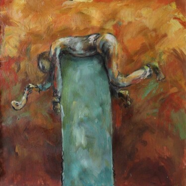 Malerei mit dem Titel "Fishing from a pede…" von Johnny Semaan, Original-Kunstwerk, Acryl