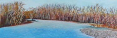 Peinture intitulée "Brume matinale sur…" par Laurent Bougouin, Œuvre d'art originale, Acrylique