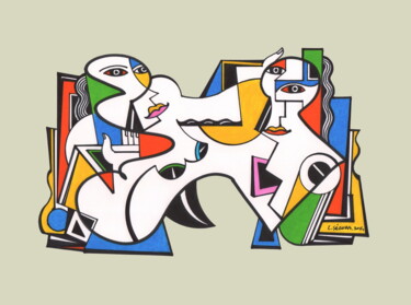 Andrographie N° 81733 Σχέδιο με τίτλο "Andrographie N° 817…" από Lucien Ségura, Αυθεντικά έργα τέχνης, Μαρκαδόρος