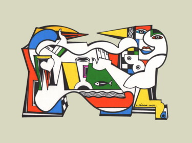 Andrographie N° 52098 Drawing titled "Andrographie N° 520…" by Lucien Ségura, Original Artwork, Marker