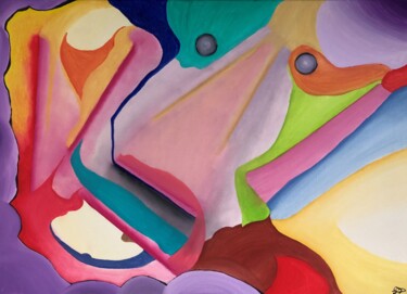 Painting titled "L'era dell'apparisc…" by Gabriele Provana, Original Artwork, Oil