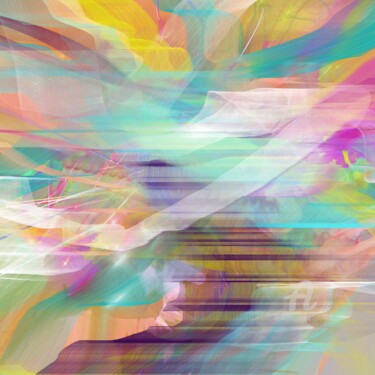 数字艺术 标题为“Aux marches du Ciel…” 由Léti, 原创艺术品, 数字油画