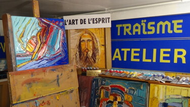 Peinture intitulée "l art de l esprit -…" par Frederic Servian, Œuvre d'art originale, Huile