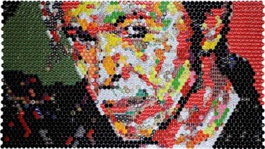 "David Bowie" başlıklı Kolaj Henning Leuschner tarafından, Orijinal sanat, Kolaj