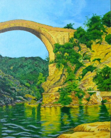 绘画 标题为“Pont de Llierca” 由Elsa Alós, 原创艺术品, 丙烯