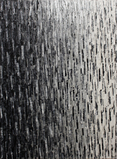 Painting titled "Fondu noir blanc." by Jonathan Pradillon, Original Artwork, Acrylic Mounted on Wood Stretcher frame